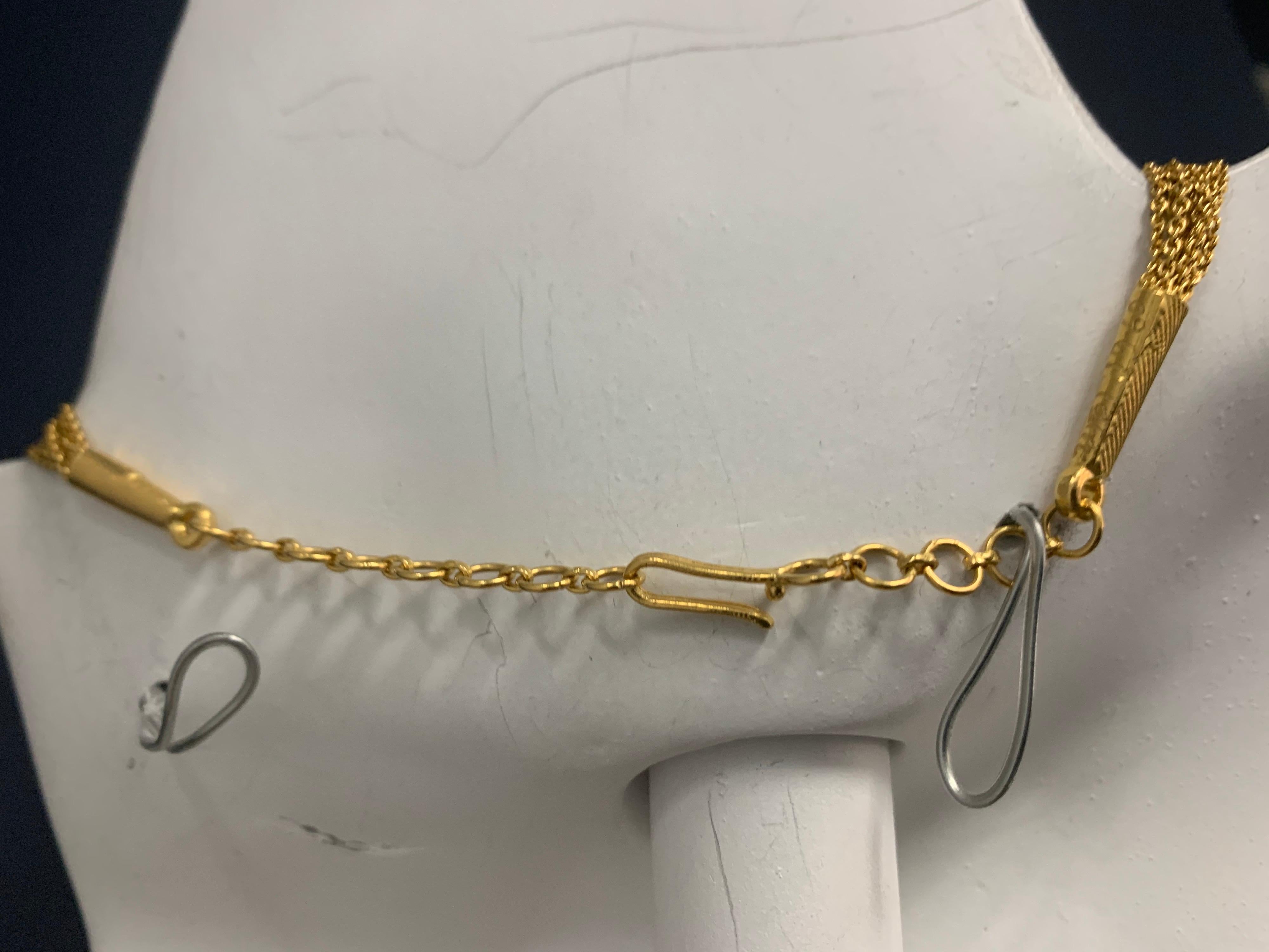 Women's Modern Tanishq 22k Gold 31.31 Gram Necklace Earring Set Natural Colored Garnet For Sale