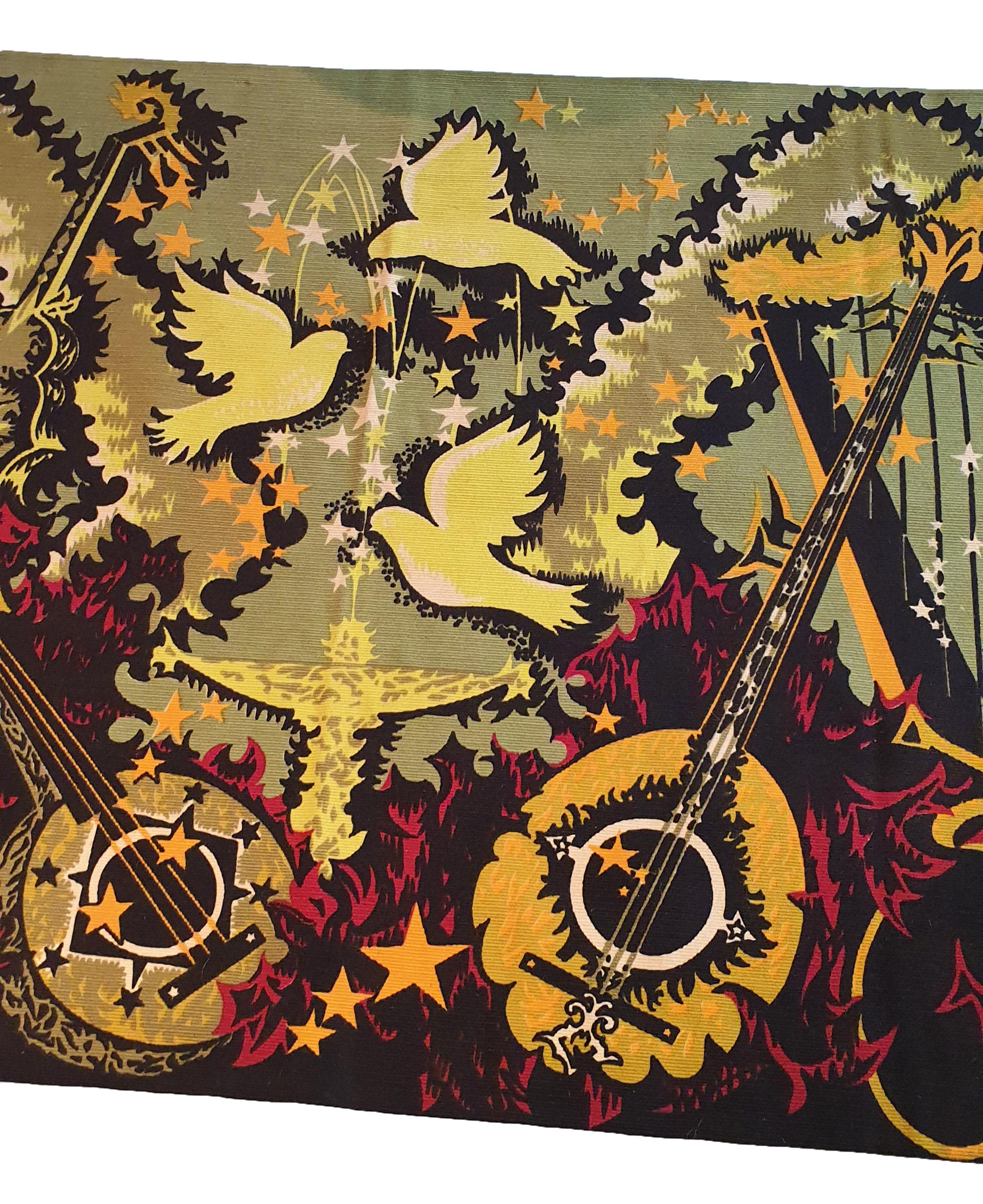 Mid-Century Modern 773 - Tapestry M.C.Bertrand of the 20th Century For Sale