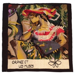 775 - Tapestry "Orphee Et Les Muses" of the 20th Century