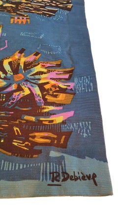 772 -Tapestry Robert Debieve du 20ème siècle