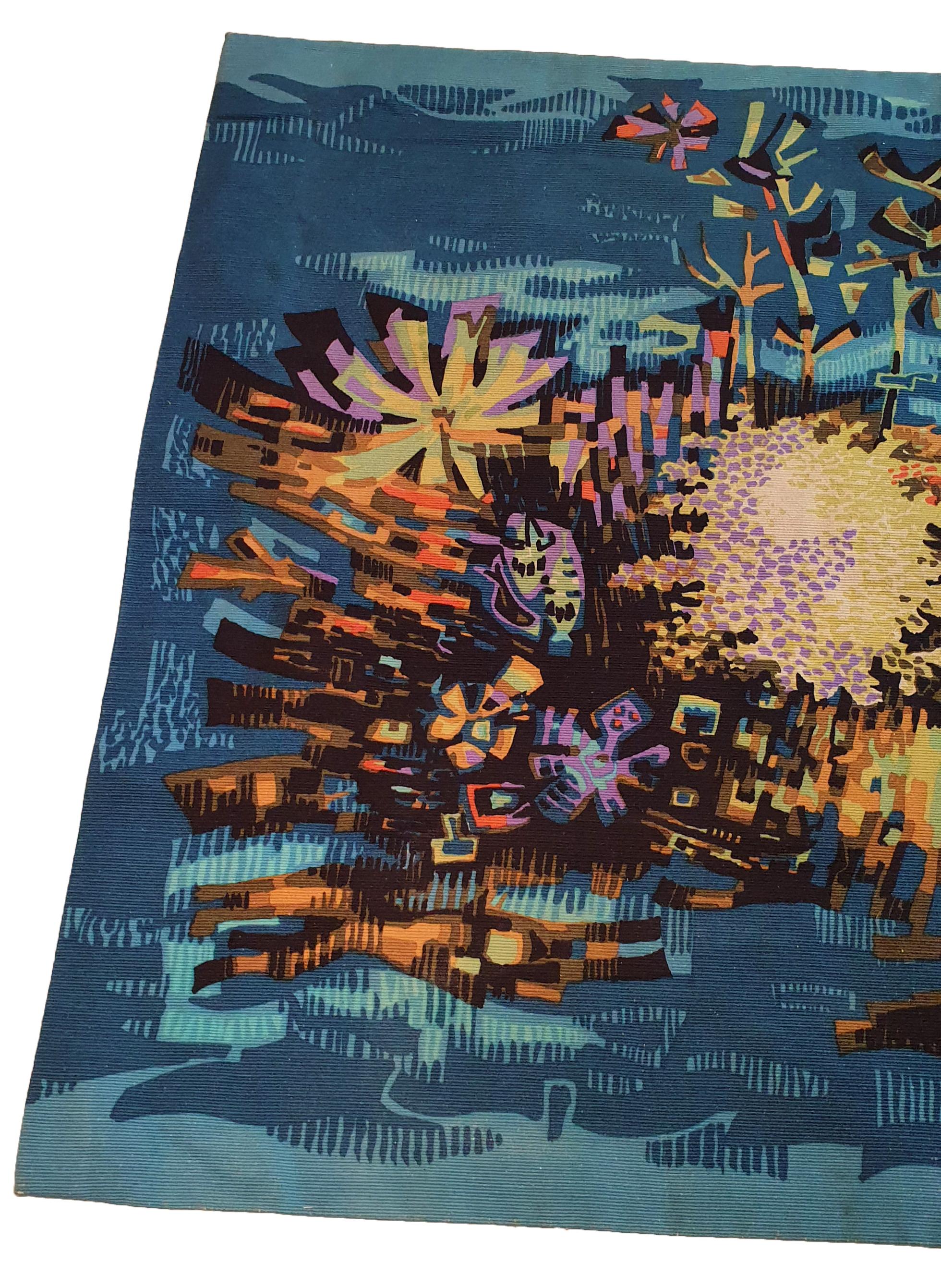 Tissé à la main 772 -Tapestry Robert Debieve du 20ème siècle en vente
