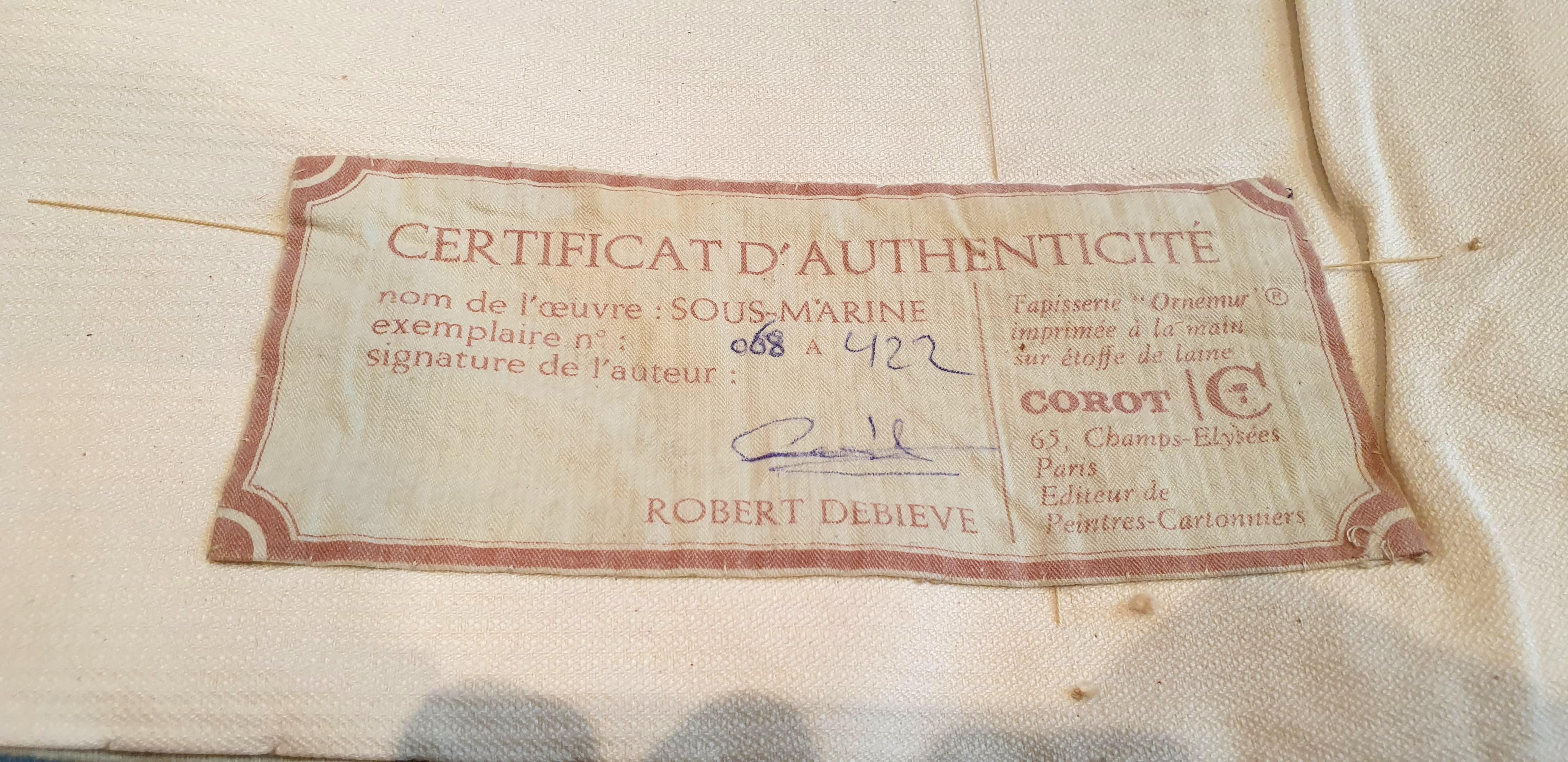 Fin du 20e siècle 772 -Tapestry Robert Debieve du 20ème siècle en vente
