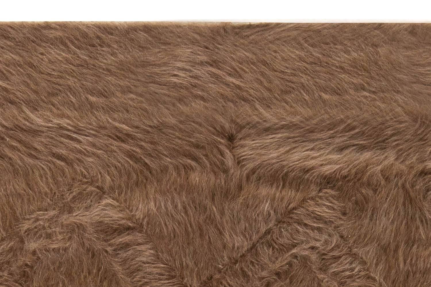 Modern Taurus Collection Geometric Goat Hair Rug by Doris Leslie Blau In New Condition For Sale In New York, NY