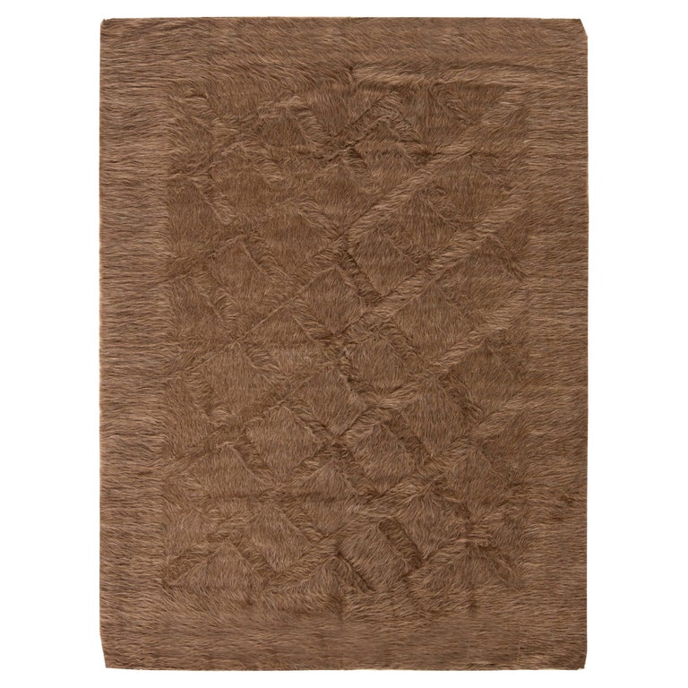 Modern Taurus Collection Geometric Goat Hair Rug by Doris Leslie Blau ...