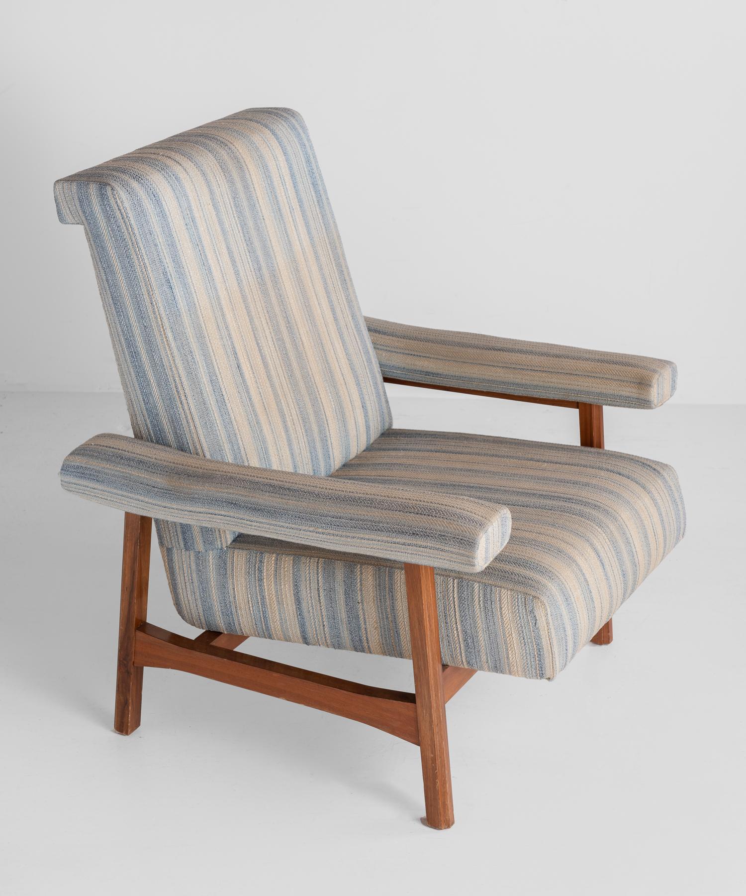 Italian Modern Teak Armchair, Italy, circa 1960