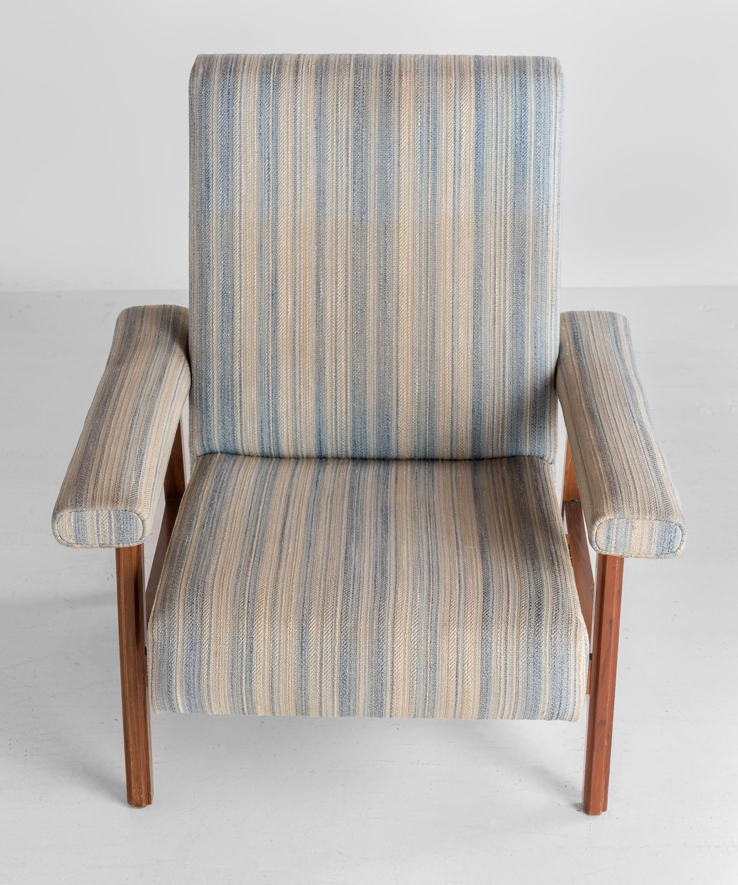 Mid-20th Century Modern Teak Armchair, Italy, circa 1960