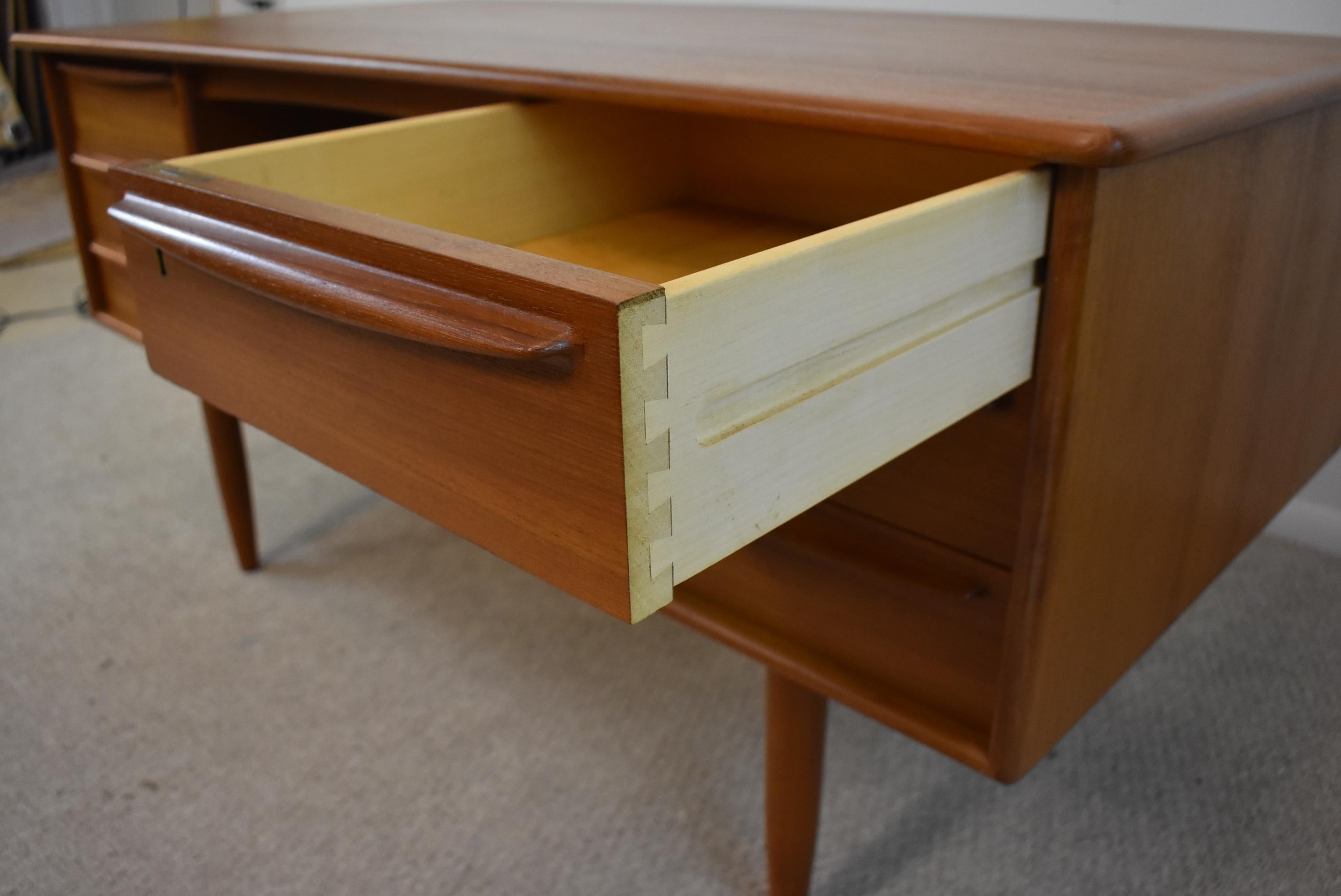 Late 20th Century Modern Teak Desk Bookcase By Svend Madsen For Falster For Sale