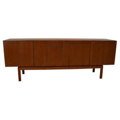 Modern Teak Four Door Danish Credenza Bernhard Petersen & Son