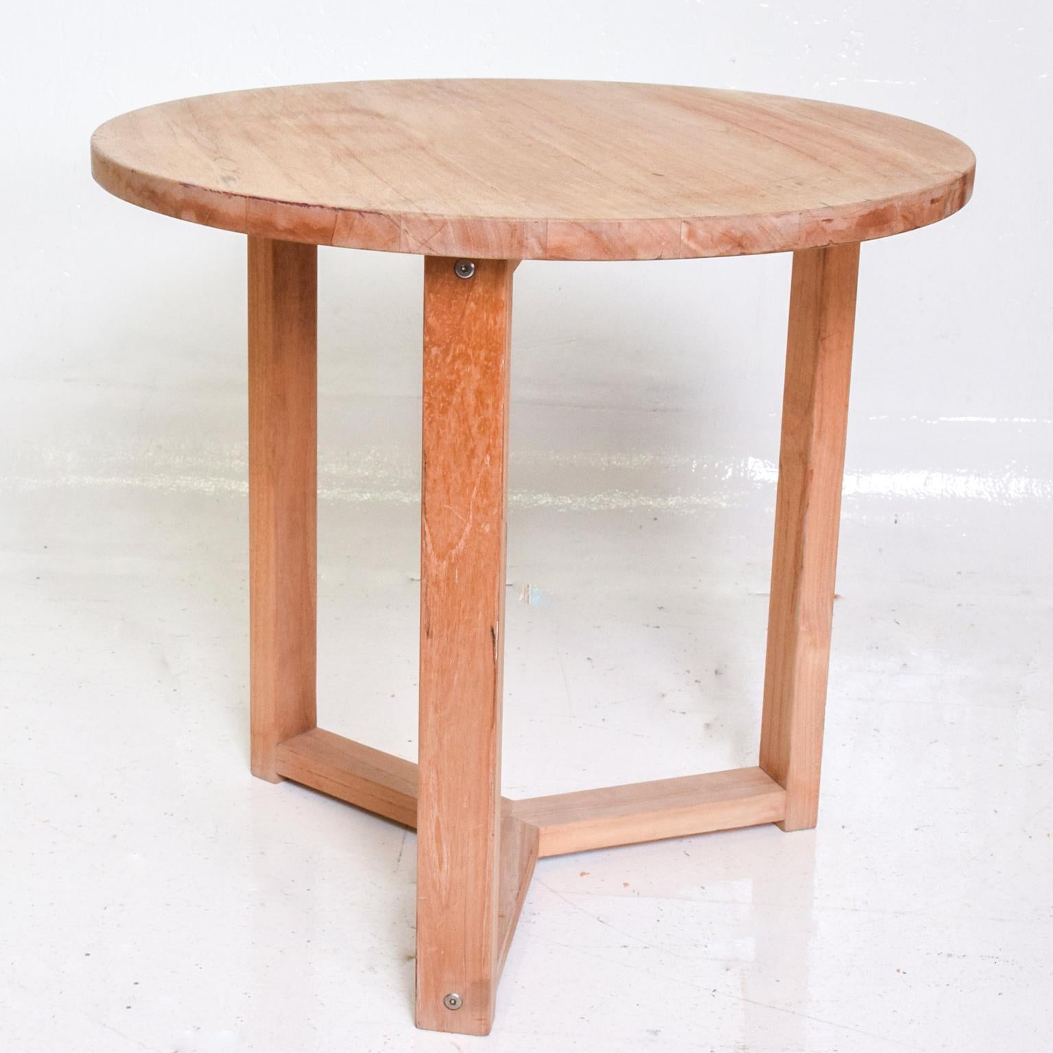 Danish Modern Teak Round Occasional Table