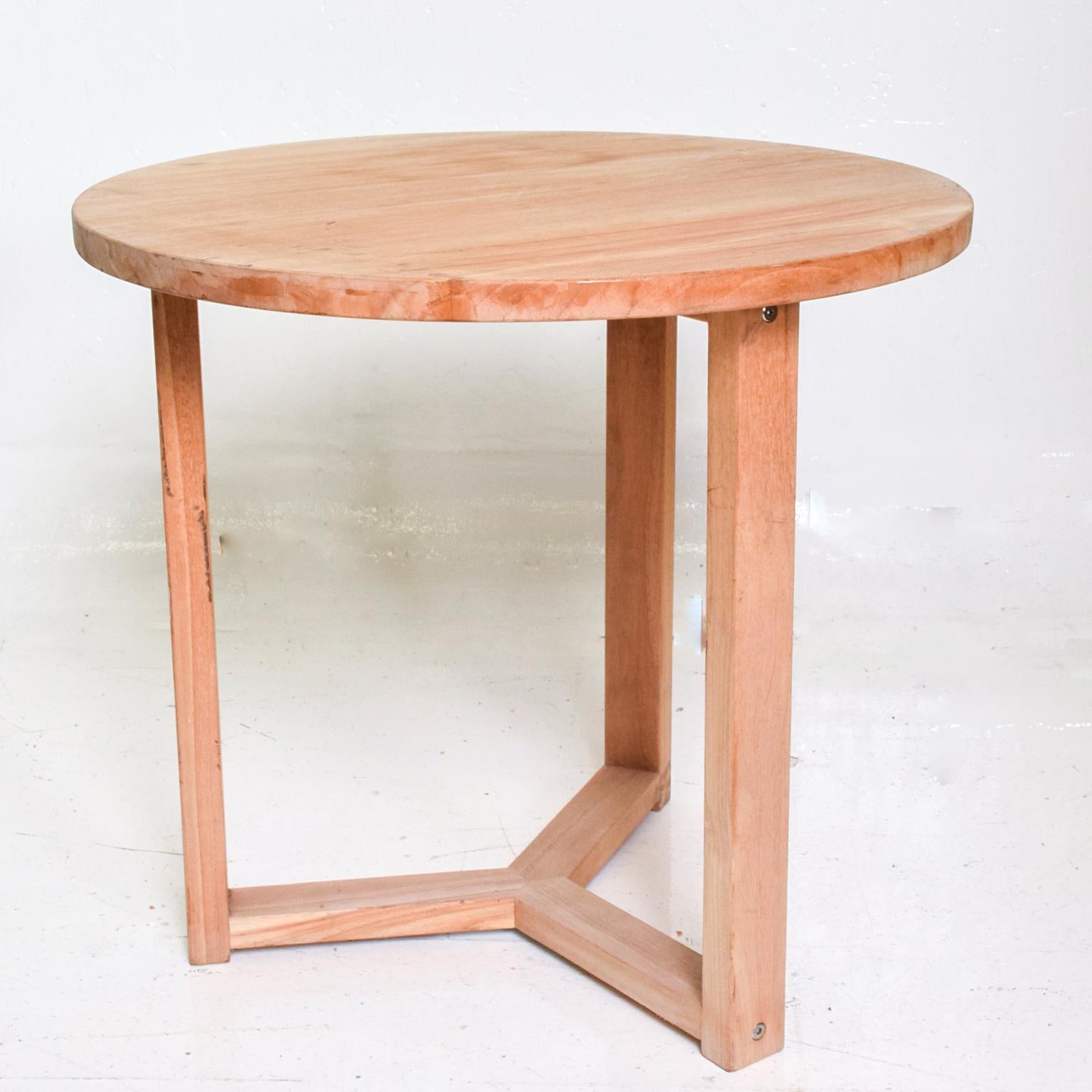 Late 20th Century Modern Teak Round Occasional Table