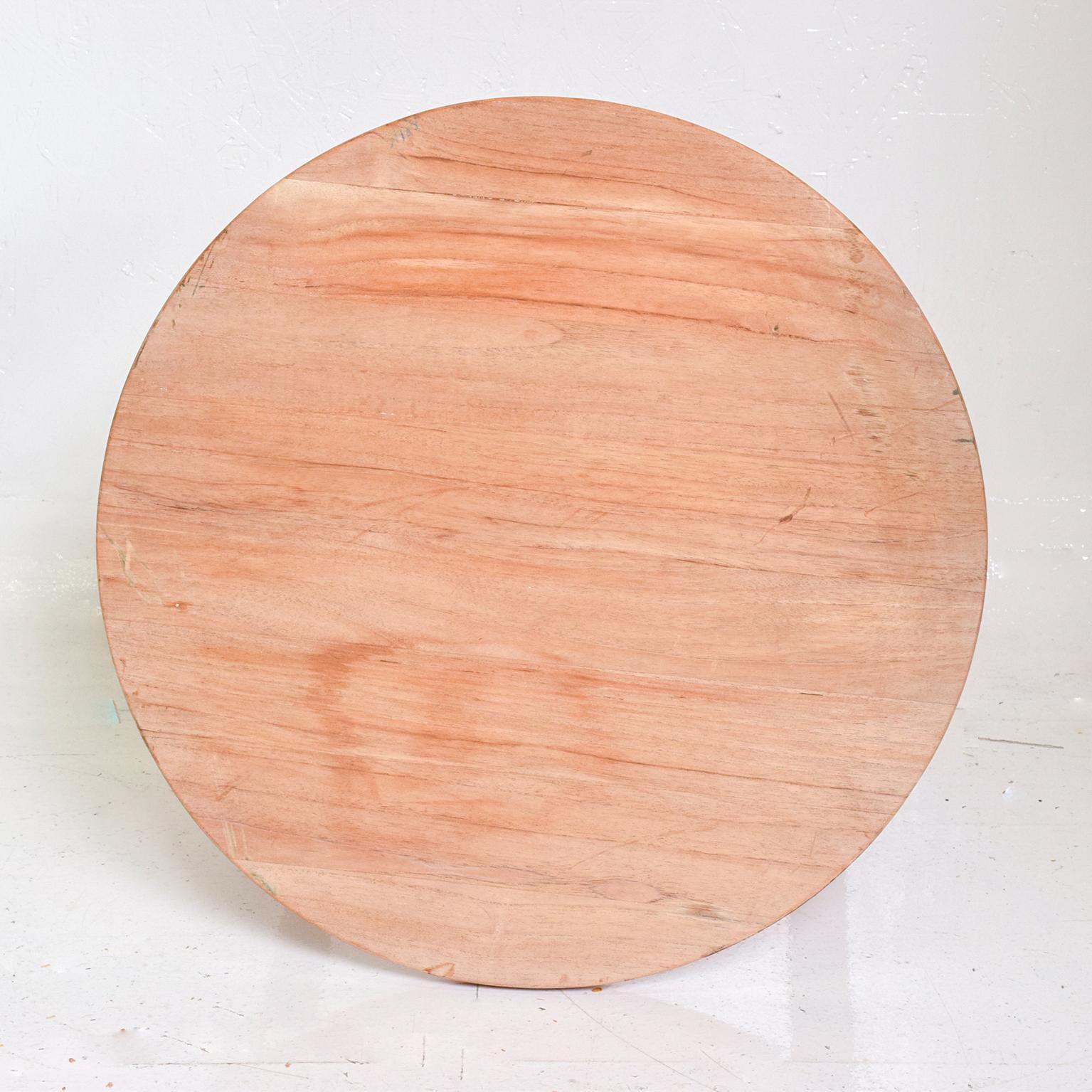 Modern Teak Round Occasional Table 4