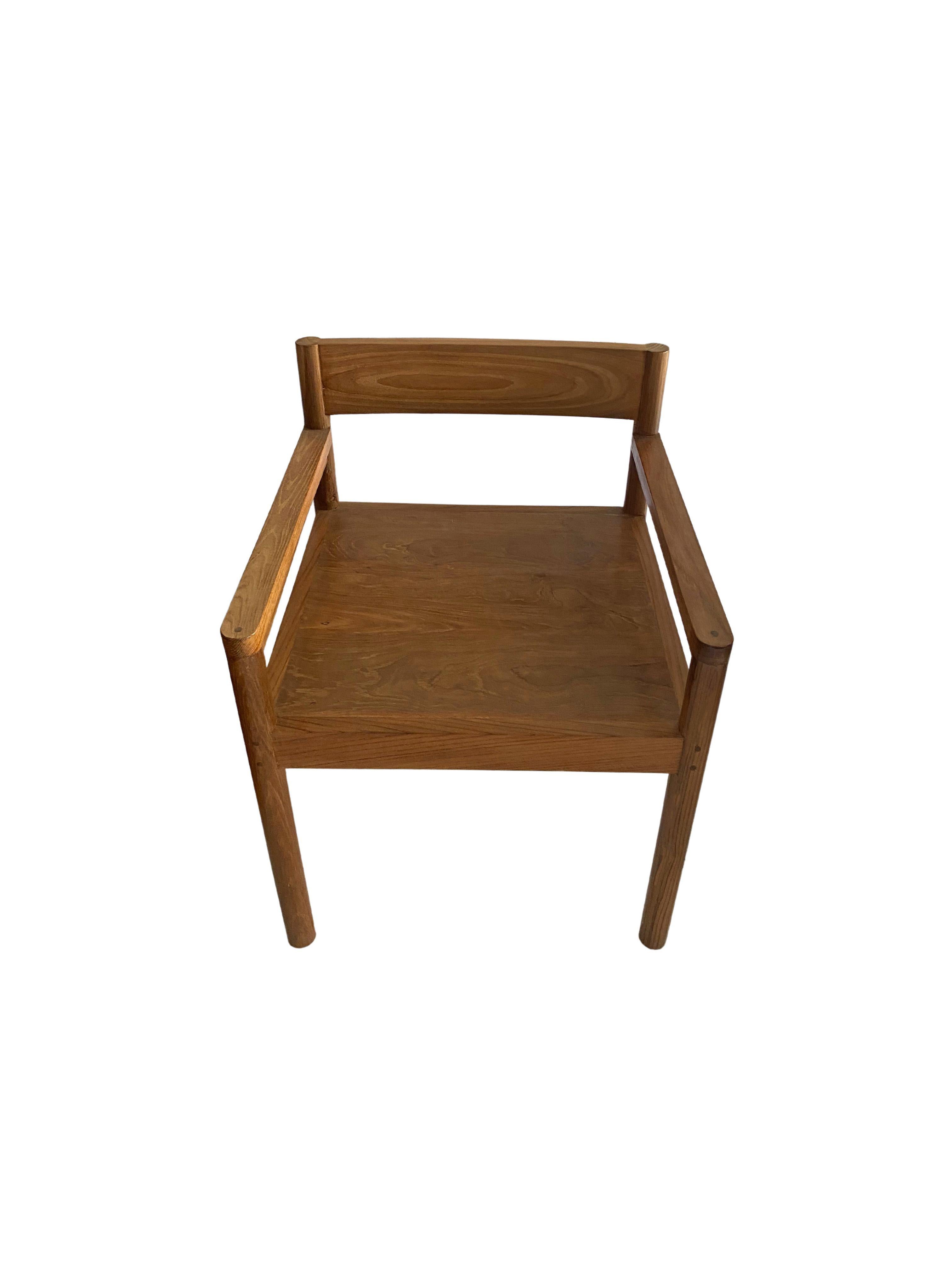 Organic Modern Modern Teak Wood Chair With stunning Wood Pattern Detailing