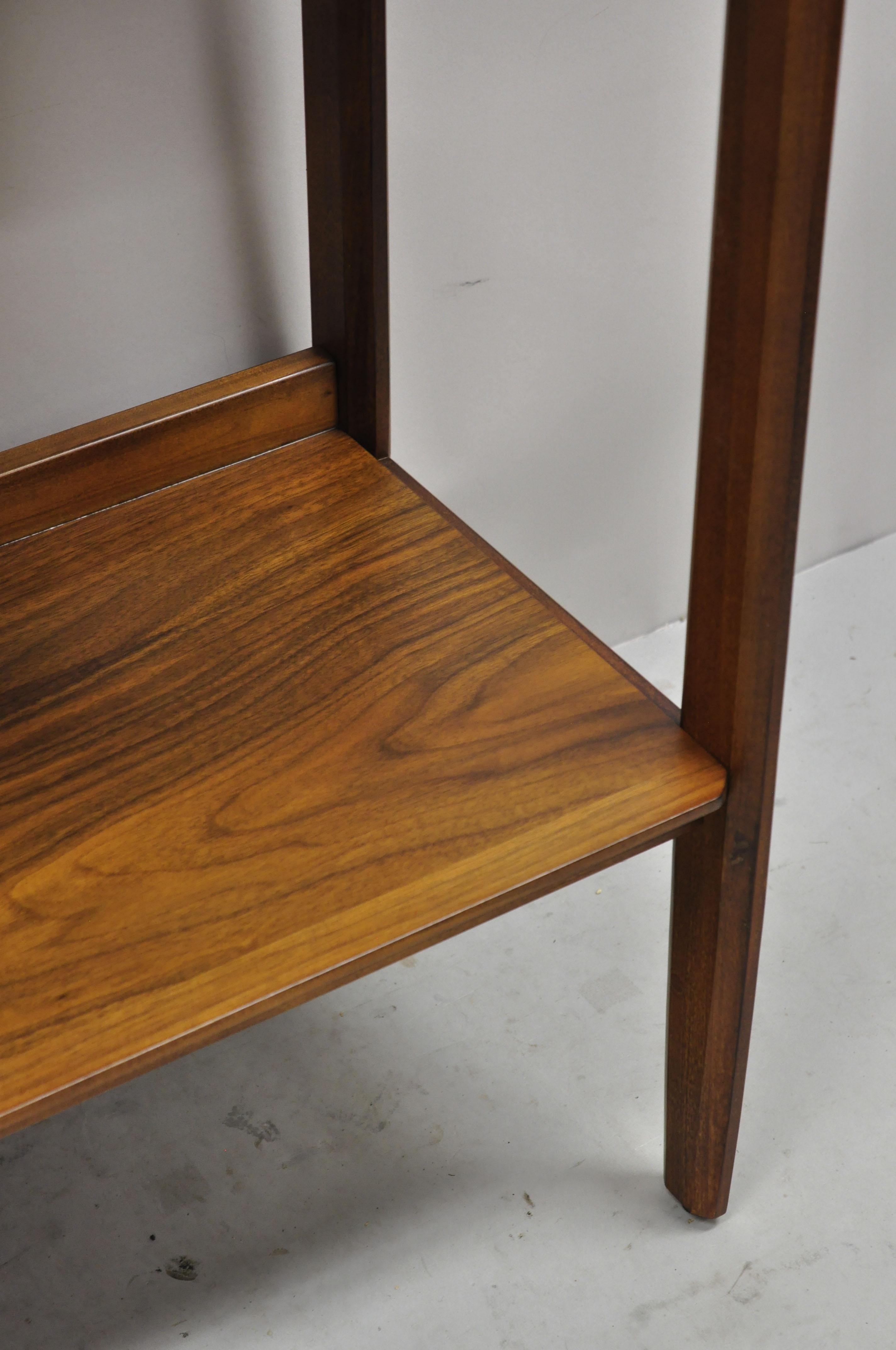 Modern Teak Wood Danish Mid Century Style 5 Shelf Tall Bookcase Stand 4