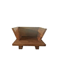 Sedia da salotto moderna in legno di teak