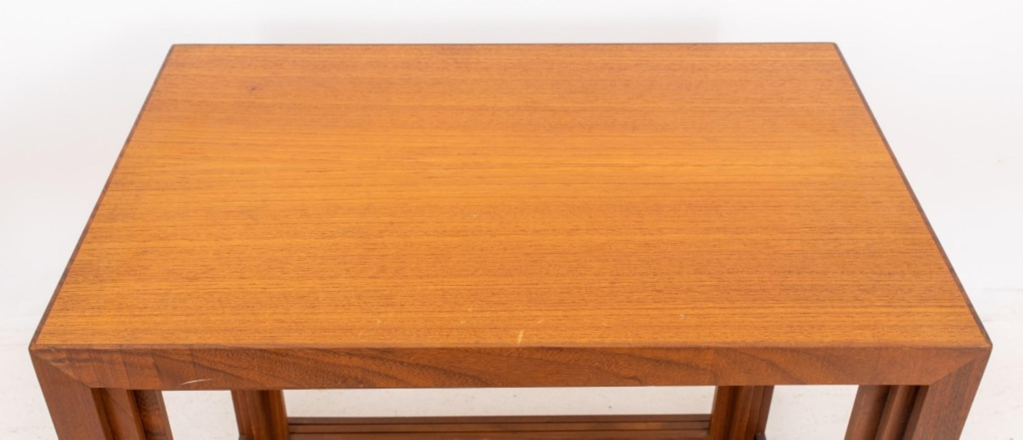20th Century Modern Teakwood Nesting Tables, 3 For Sale