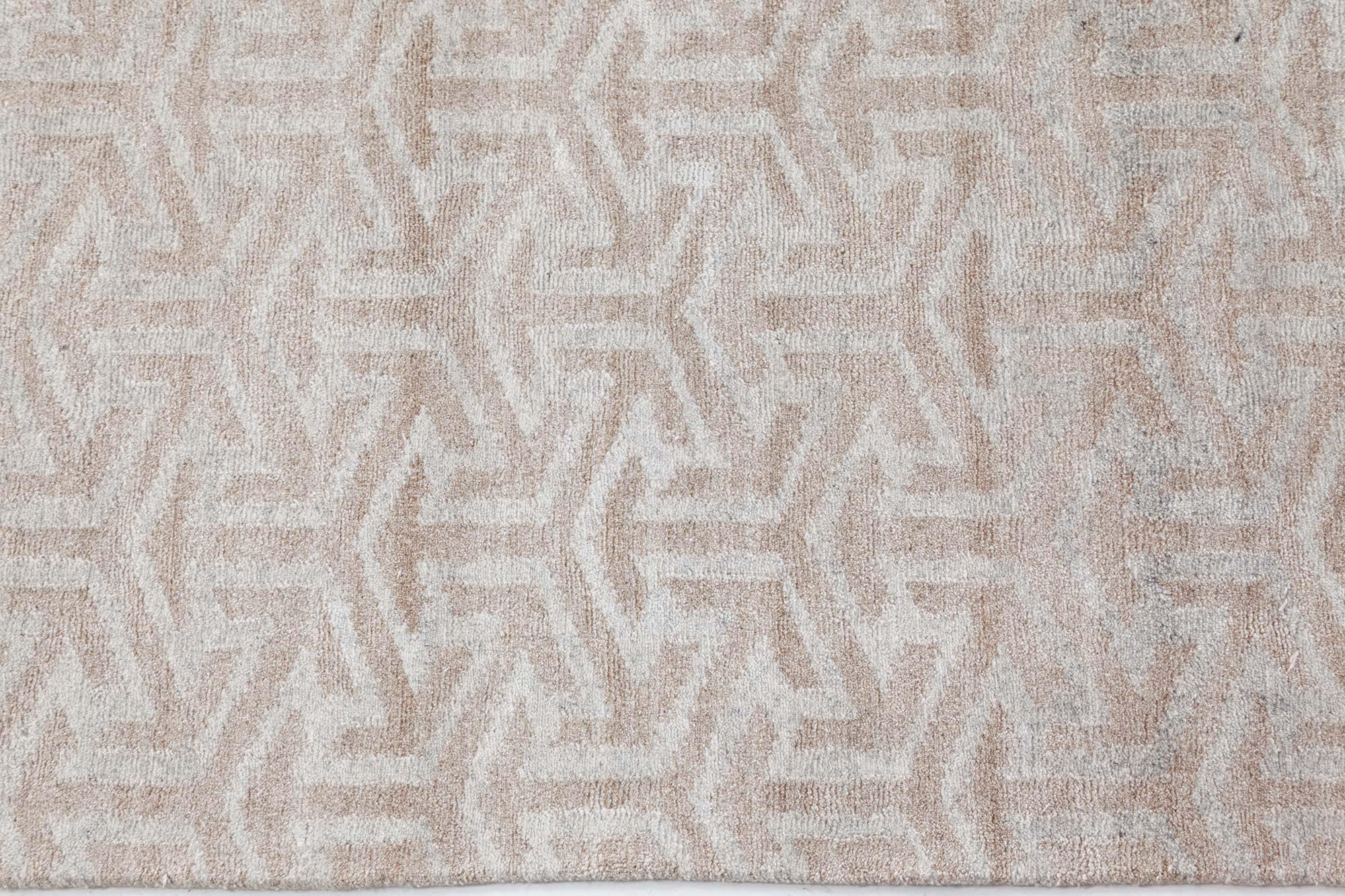 Modern Terra Rug in Natural Wool by Doris Leslie Blau For Sale 1