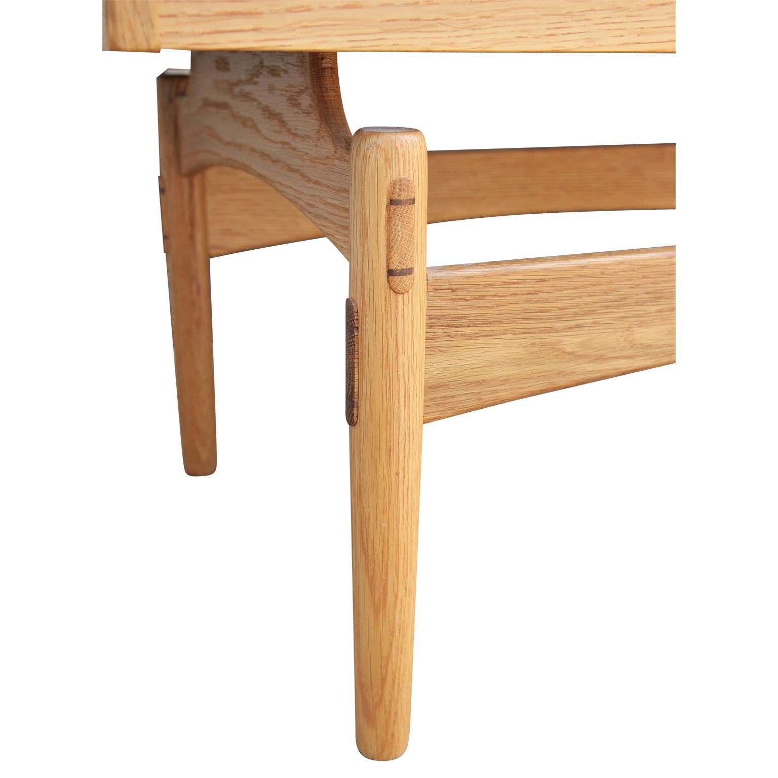 Modern Texas White Oak Two Drawer Two Tone Side Table / Chest by Norm Stoeker 4