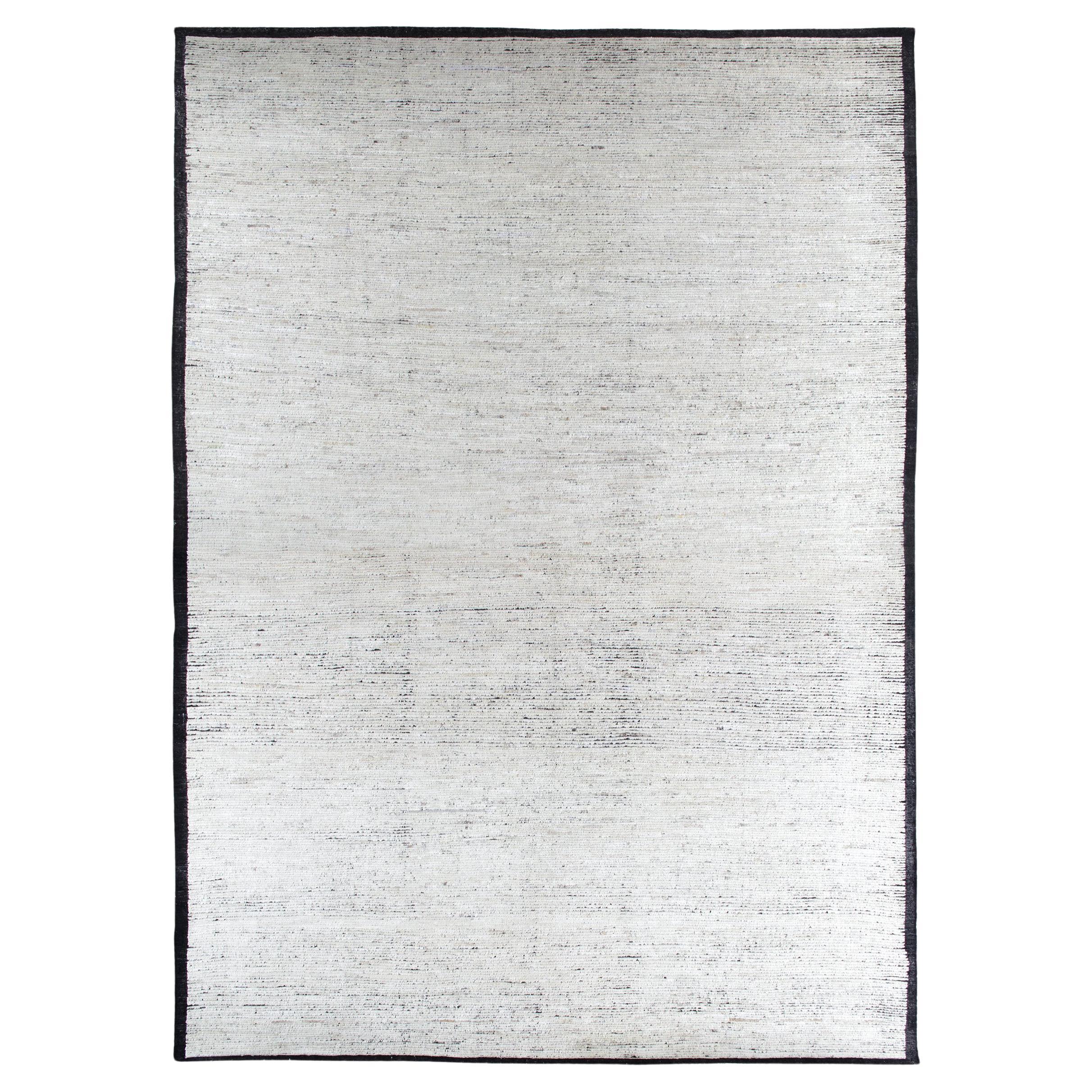Modern Textural African Wool Rug For Sale