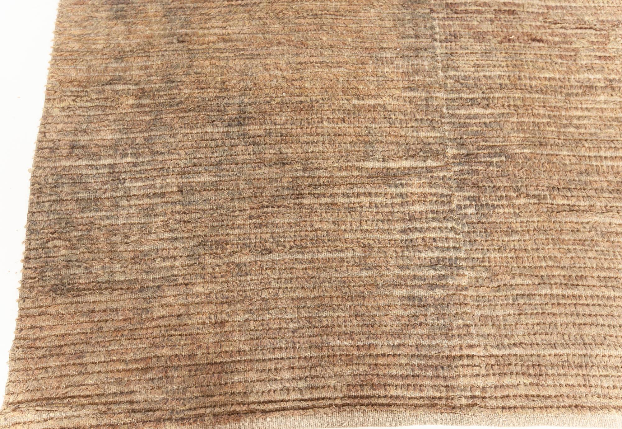 Hand-Knotted Modern Textural Marsh Rug in Neutral Colors by Doris Leslie Blau For Sale