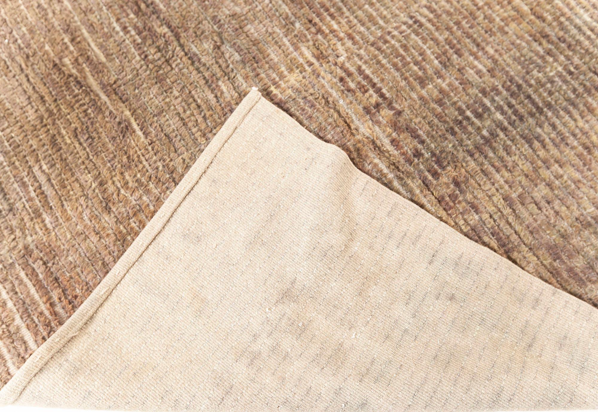 Wool Modern Textural Marsh Rug in Neutral Colors by Doris Leslie Blau For Sale