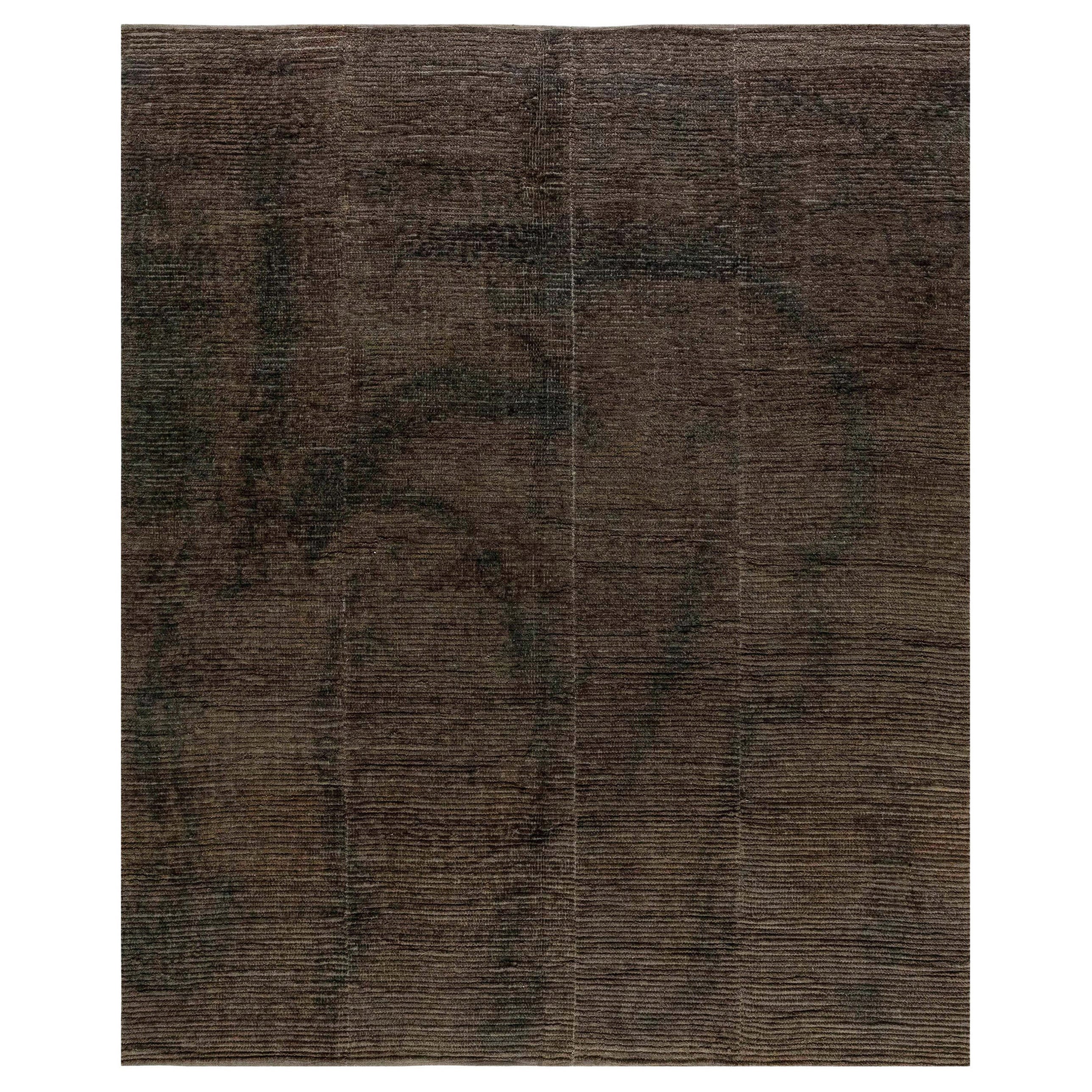 Modern Textural Marsh Rug in Neutral Colors by Doris Leslie Blau For Sale