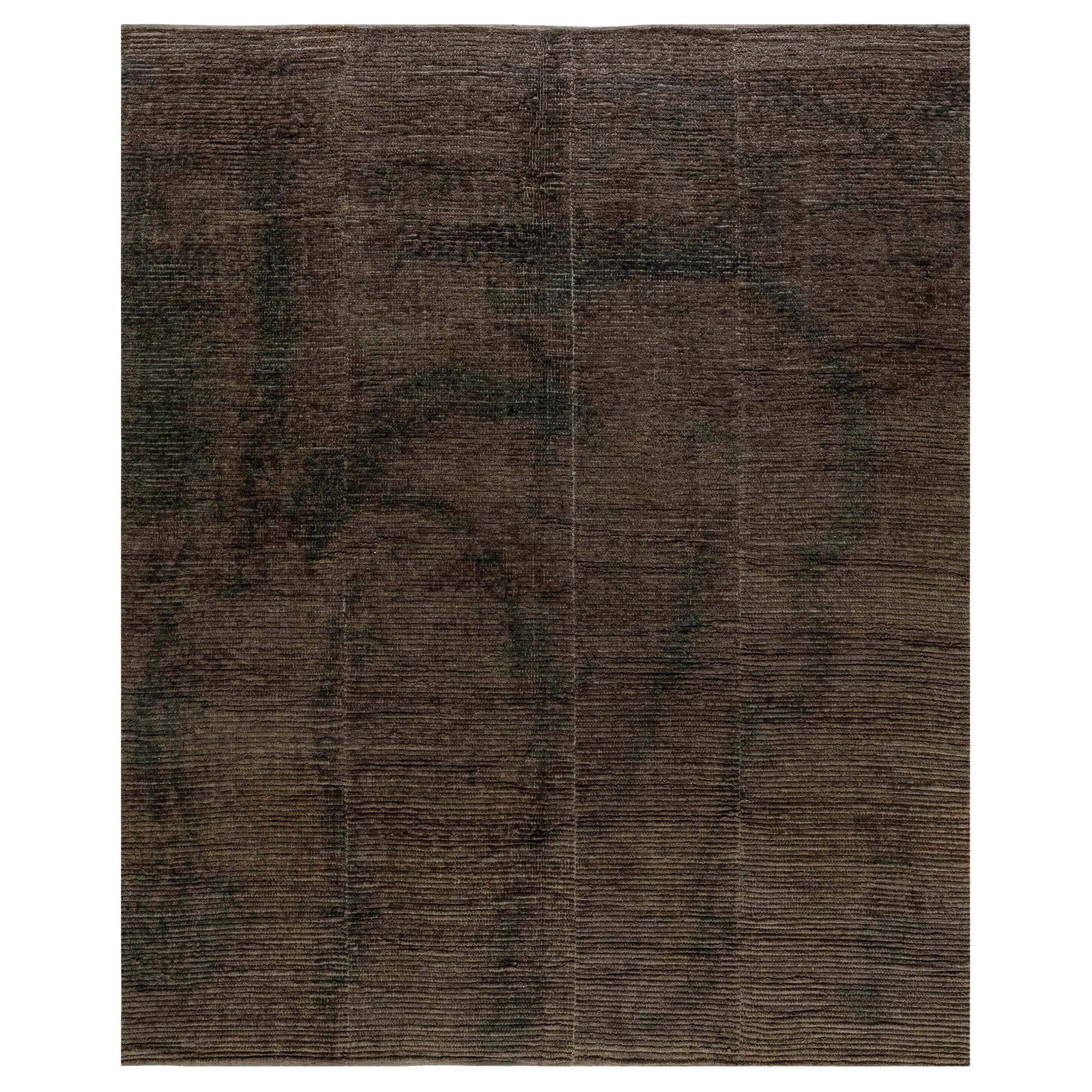 Modern Textural Marsh Rug in Neutral Colors by Doris Leslie Blau