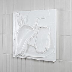 Modern Textural Monochromatic Painting by Michael Allen