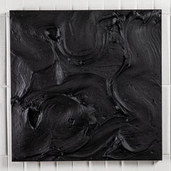 Modern Textural Monochromatic Painting by Michael Allen