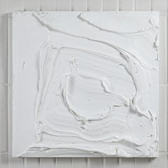 Modern Textural Monochromatic Painting by Michael Allen