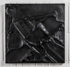 Modern Textural Monochromatic Painting by Michael Allen