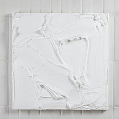 Modern Textural Monochromatic Painting by Michael Allen