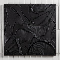 Pittura moderna monocromatica testurizzata di Michael Allen