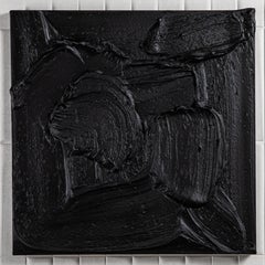 Modern Textural Monochromatic Painting by Michael Allen