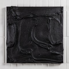 Modern Textural Monochromatic Painting by Michael Allen