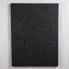 Modern Textural Monochromatic Painting by Michael Allen