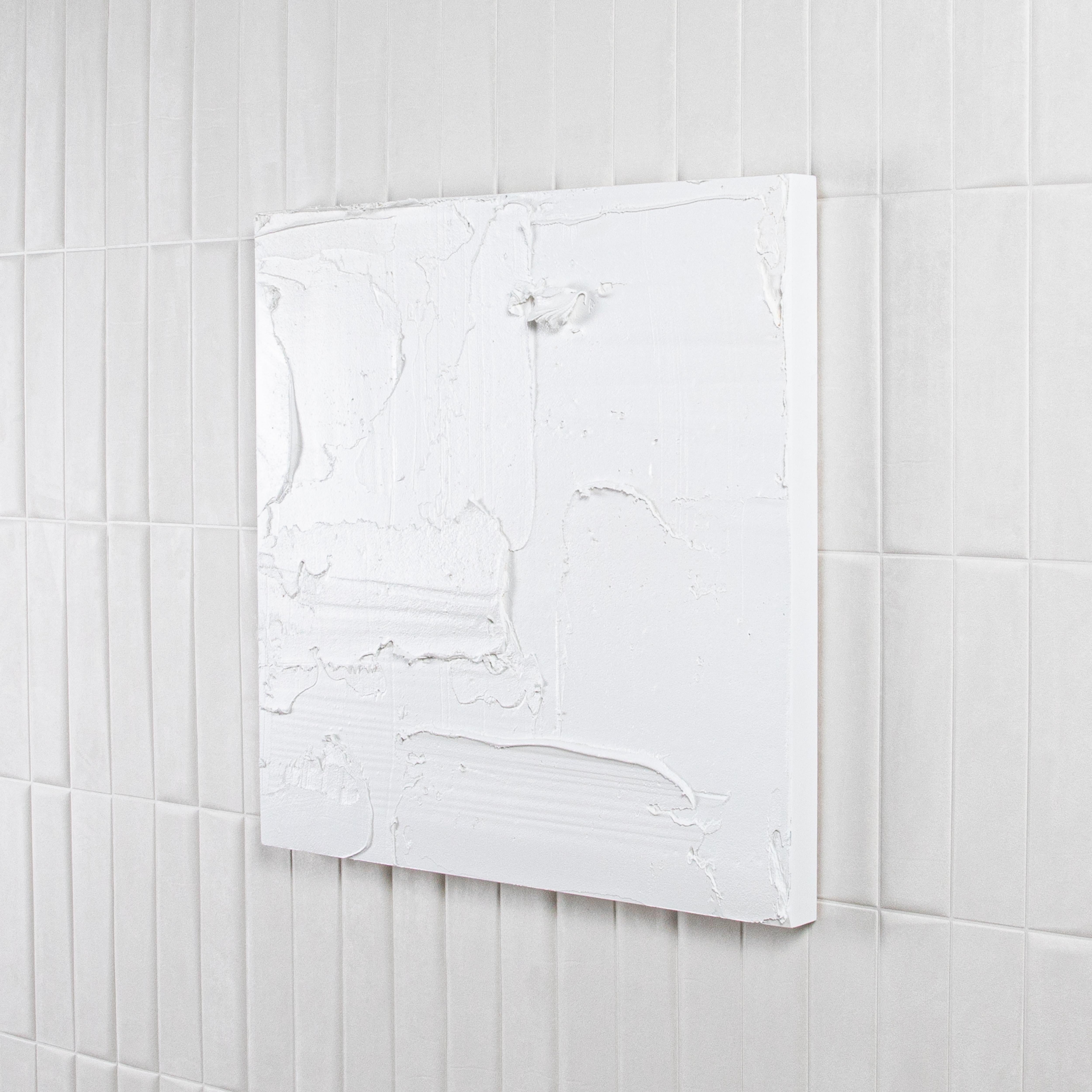 Modernes strukturiertes monochromes Gemälde von Michael Allen (Handgefertigt) im Angebot