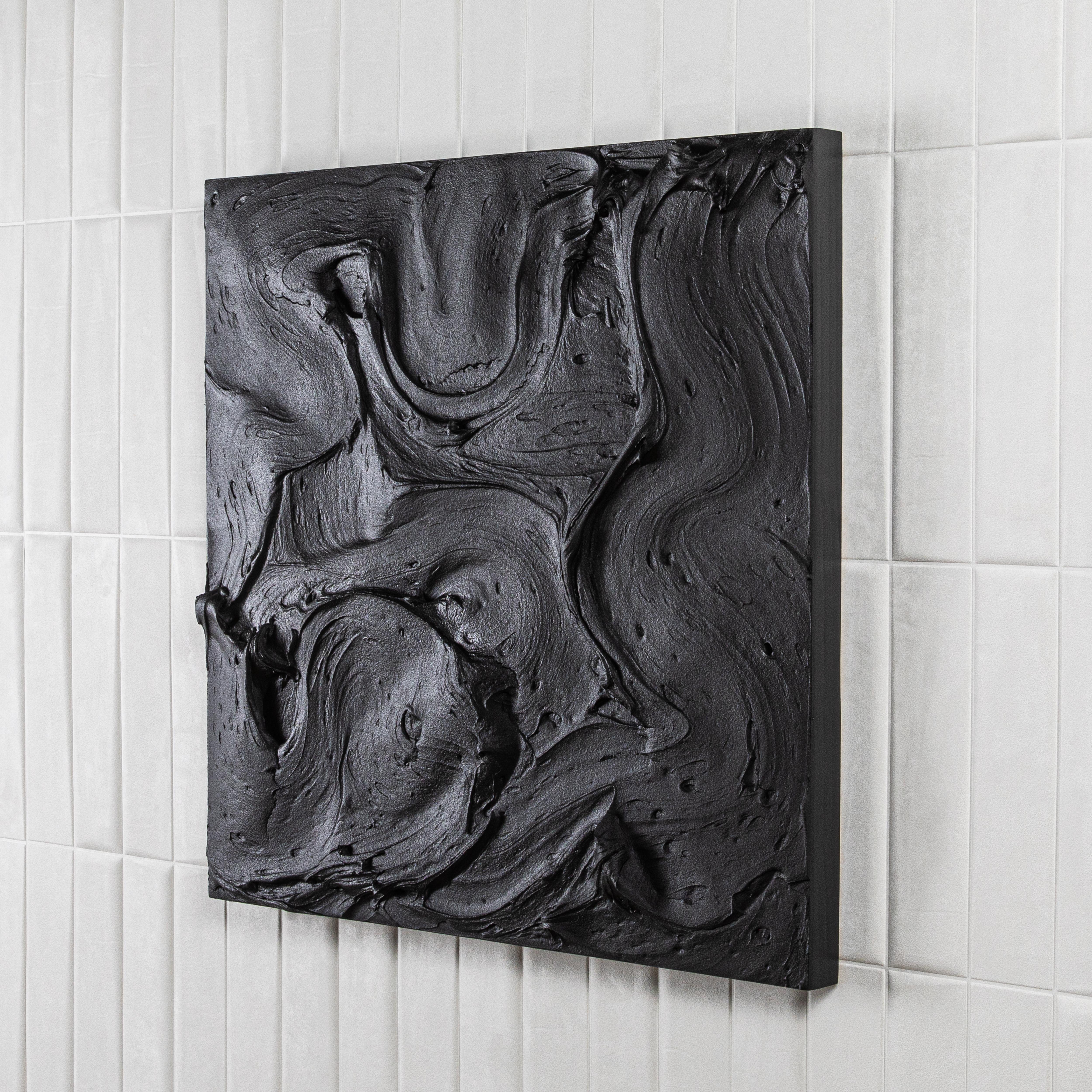 Modern Textural Monochromatic Painting by Michael Allen In New Condition For Sale In West Hollywood, CA