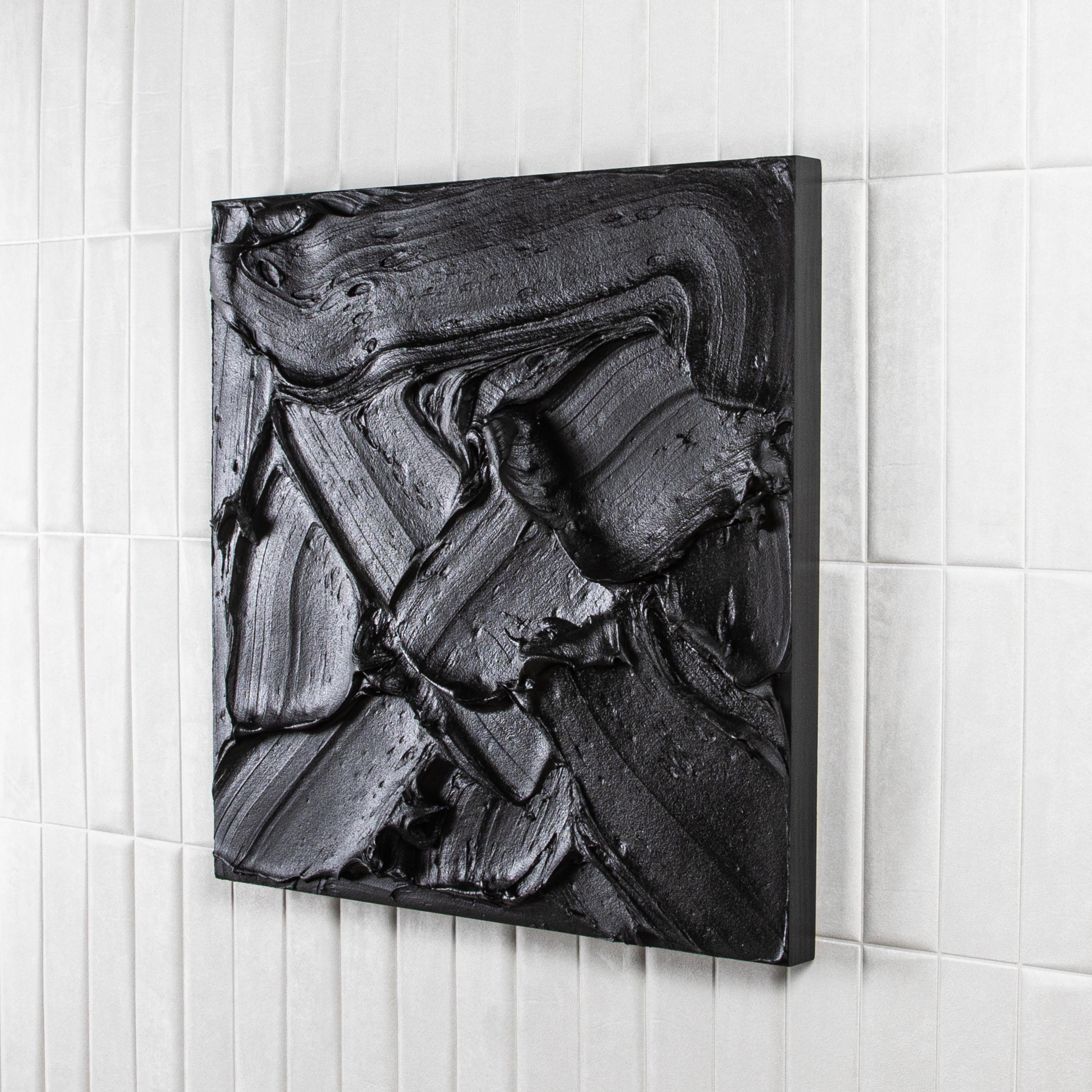 Modernes strukturiertes monochromes Gemälde von Michael Allen im Zustand „Neu“ im Angebot in West Hollywood, CA