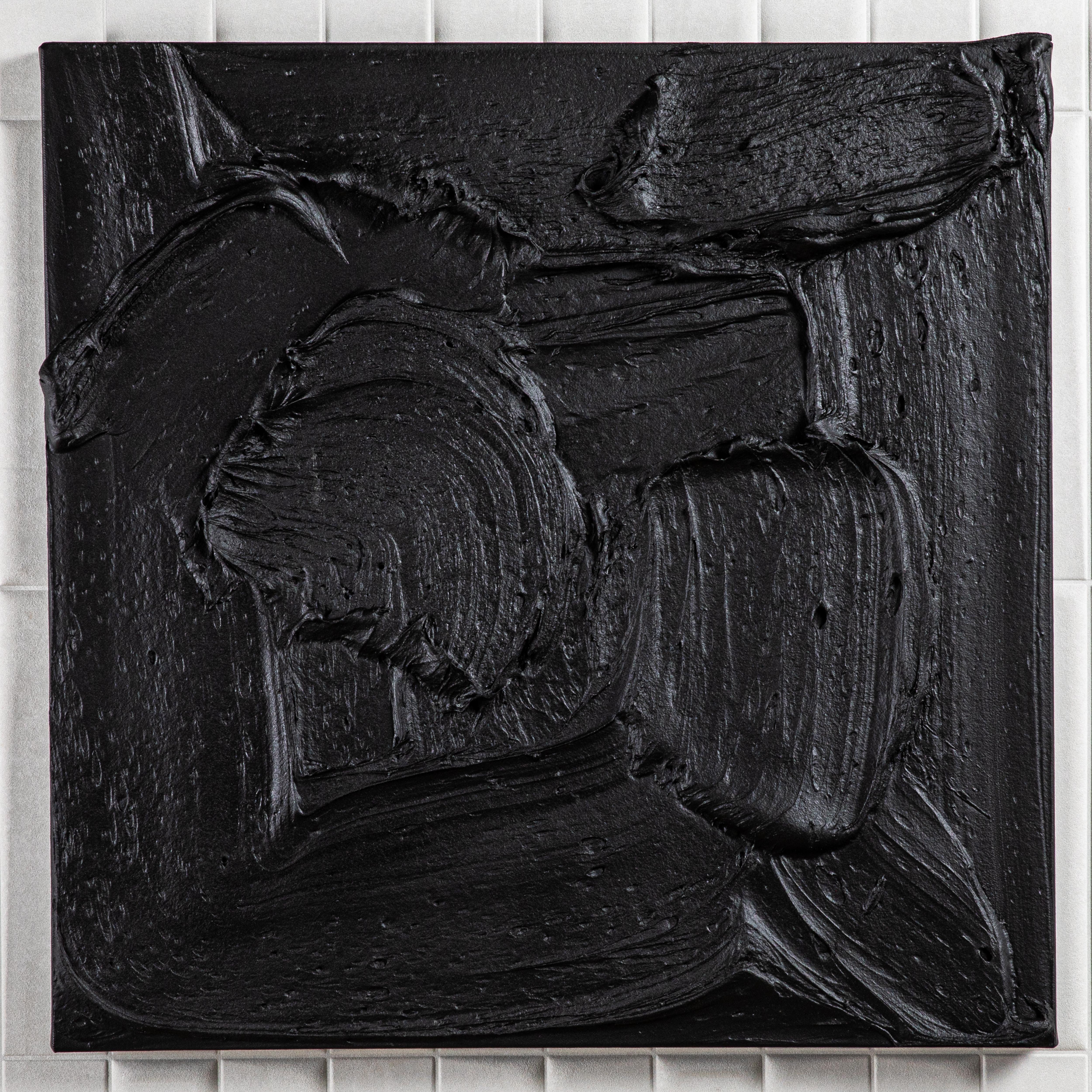 Modern Textural Monochromatic Painting by Michael Allen In New Condition For Sale In West Hollywood, CA