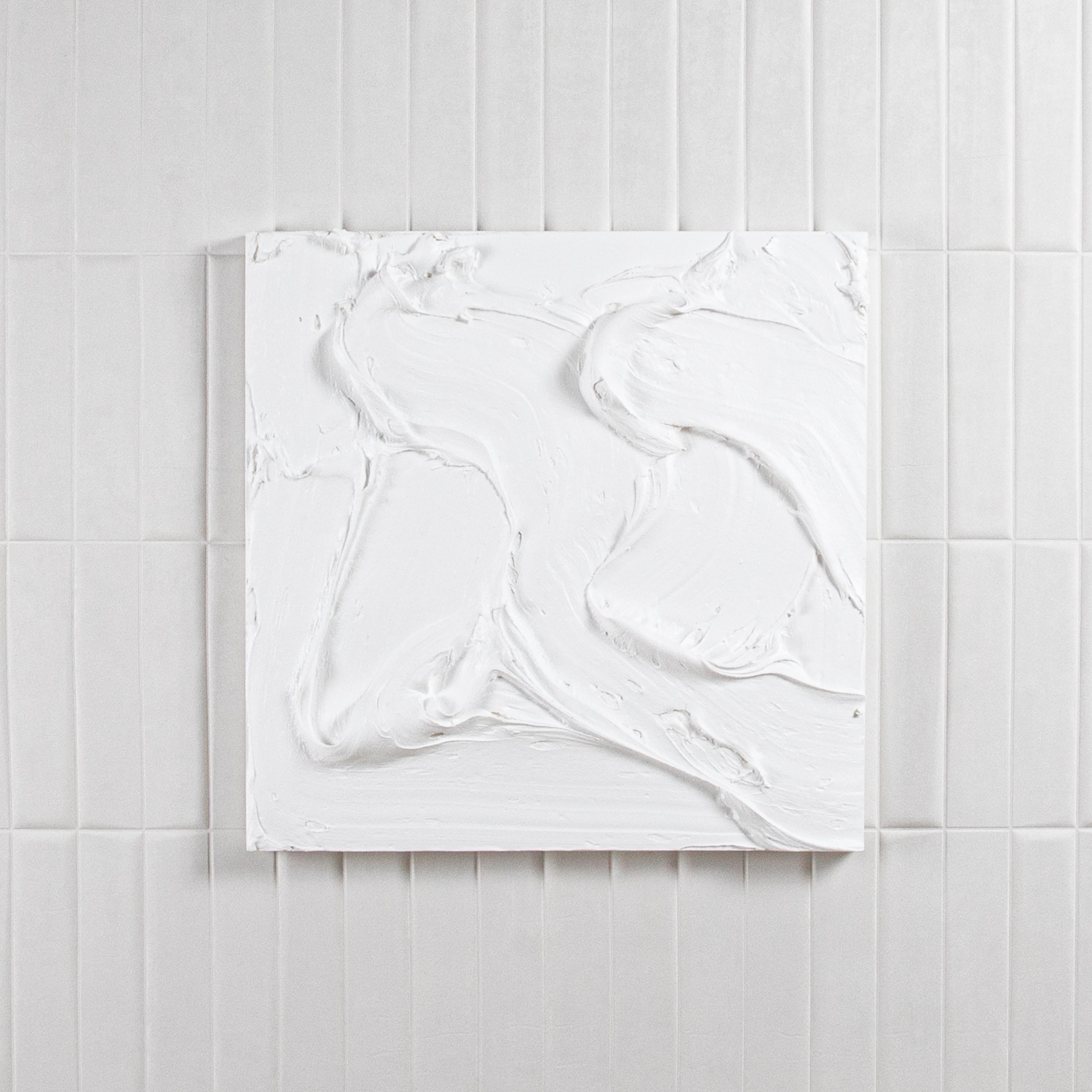 Modern Textural Monochromatic Painting by Michael Allen In New Condition For Sale In West Hollywood, CA