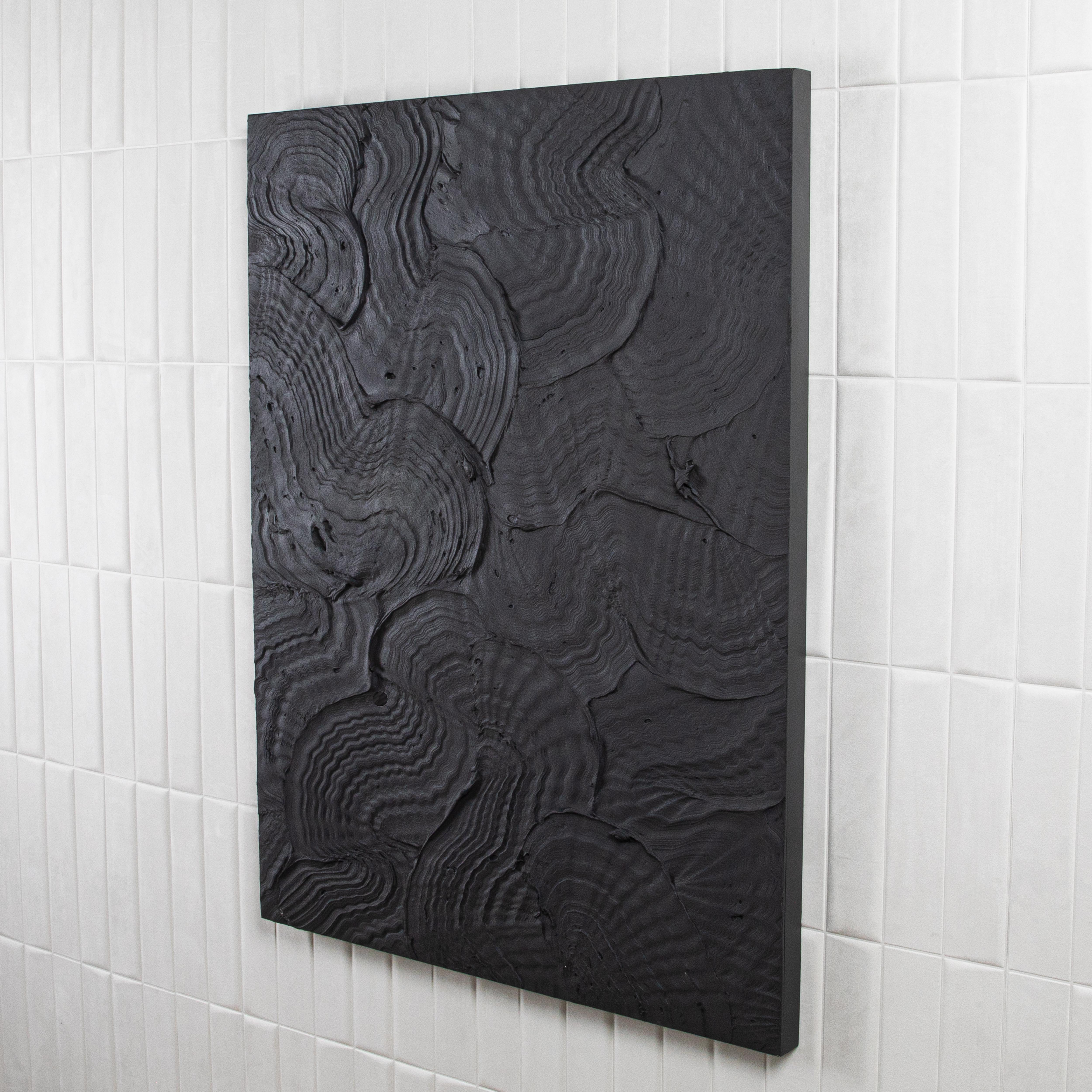 Modernes strukturiertes monochromes Gemälde von Michael Allen im Zustand „Neu“ im Angebot in West Hollywood, CA
