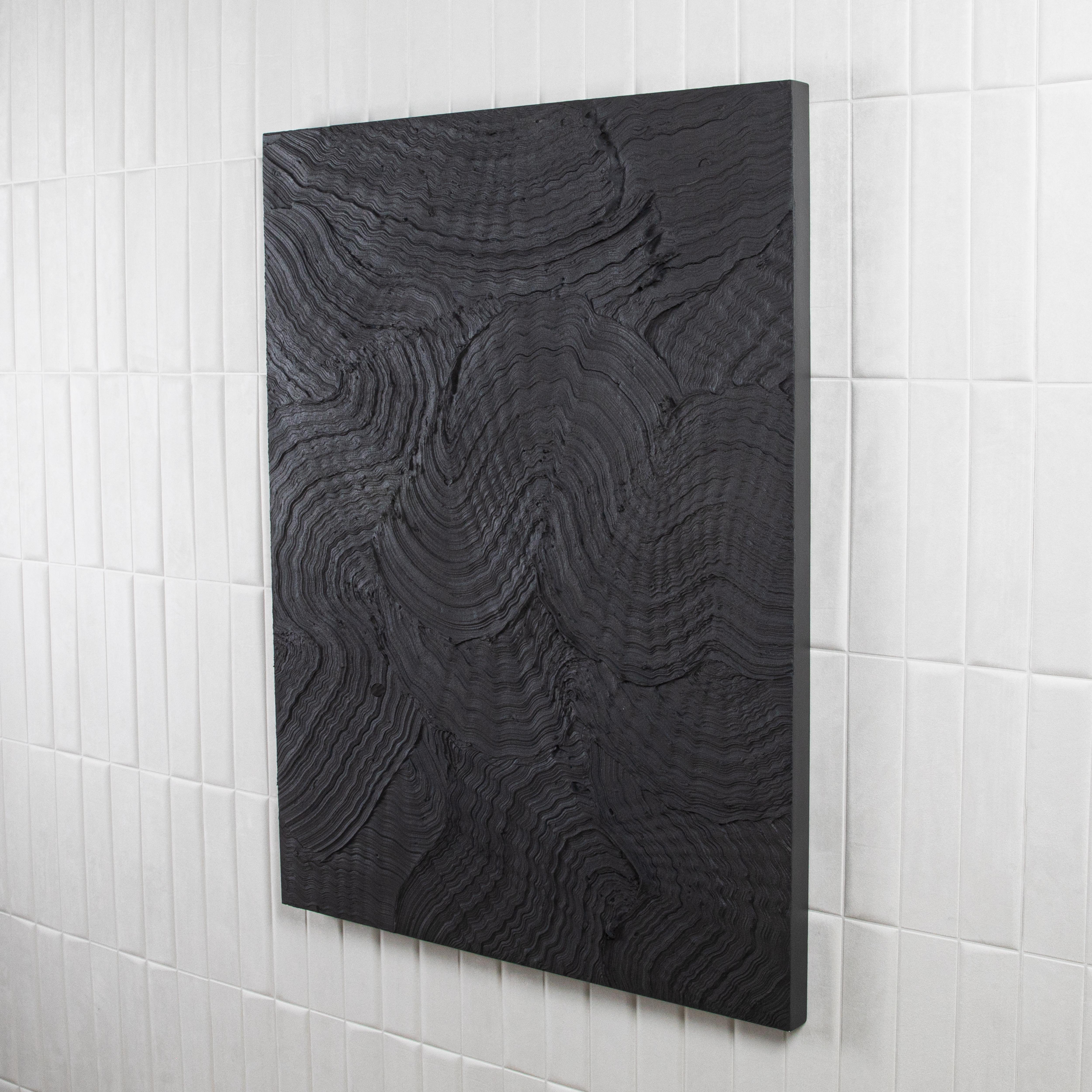 Modernes strukturiertes monochromes Gemälde von Michael Allen im Zustand „Neu“ im Angebot in West Hollywood, CA