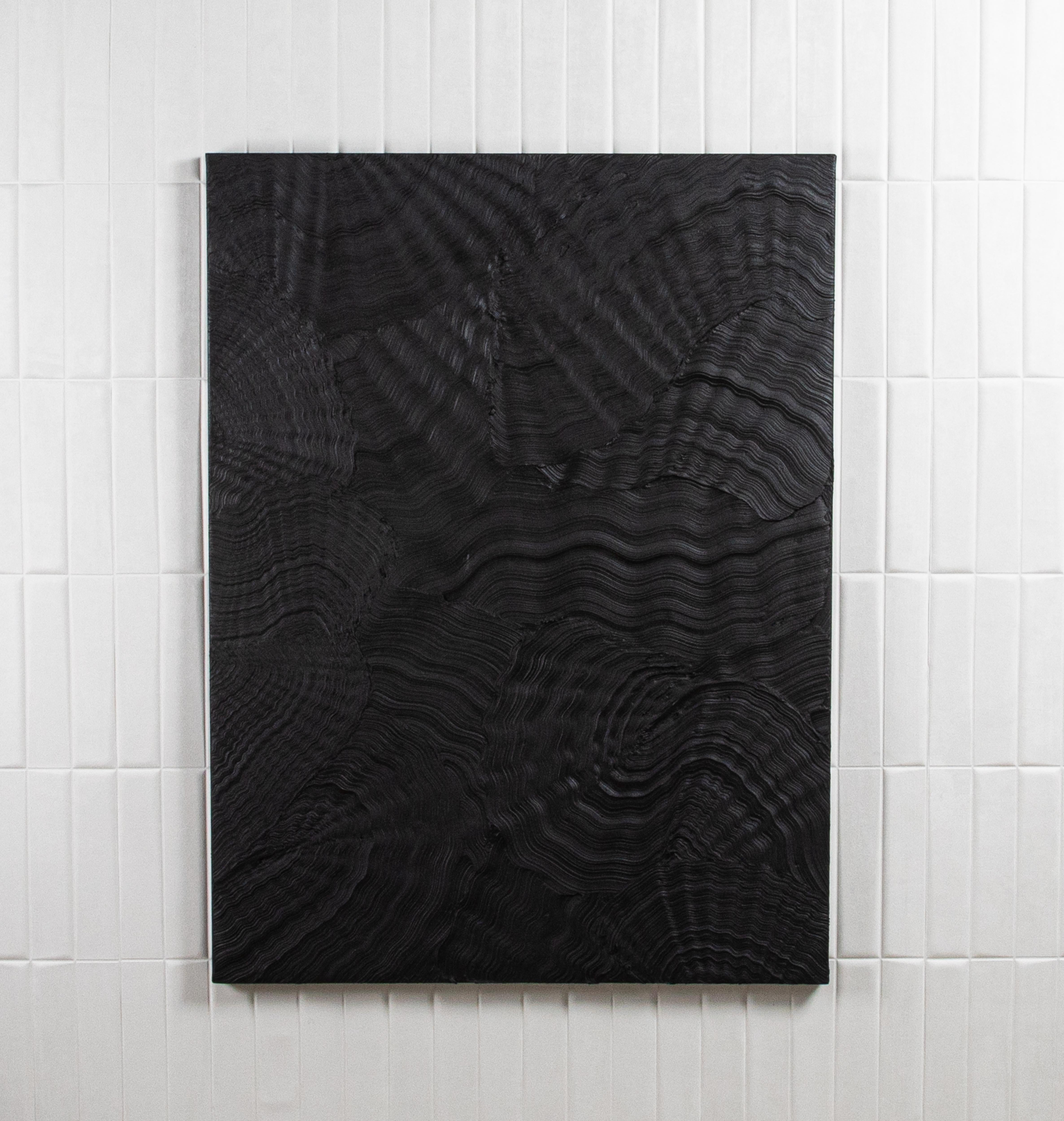 Modernes strukturiertes monochromes Gemälde von Michael Allen im Zustand „Neu“ im Angebot in West Hollywood, CA