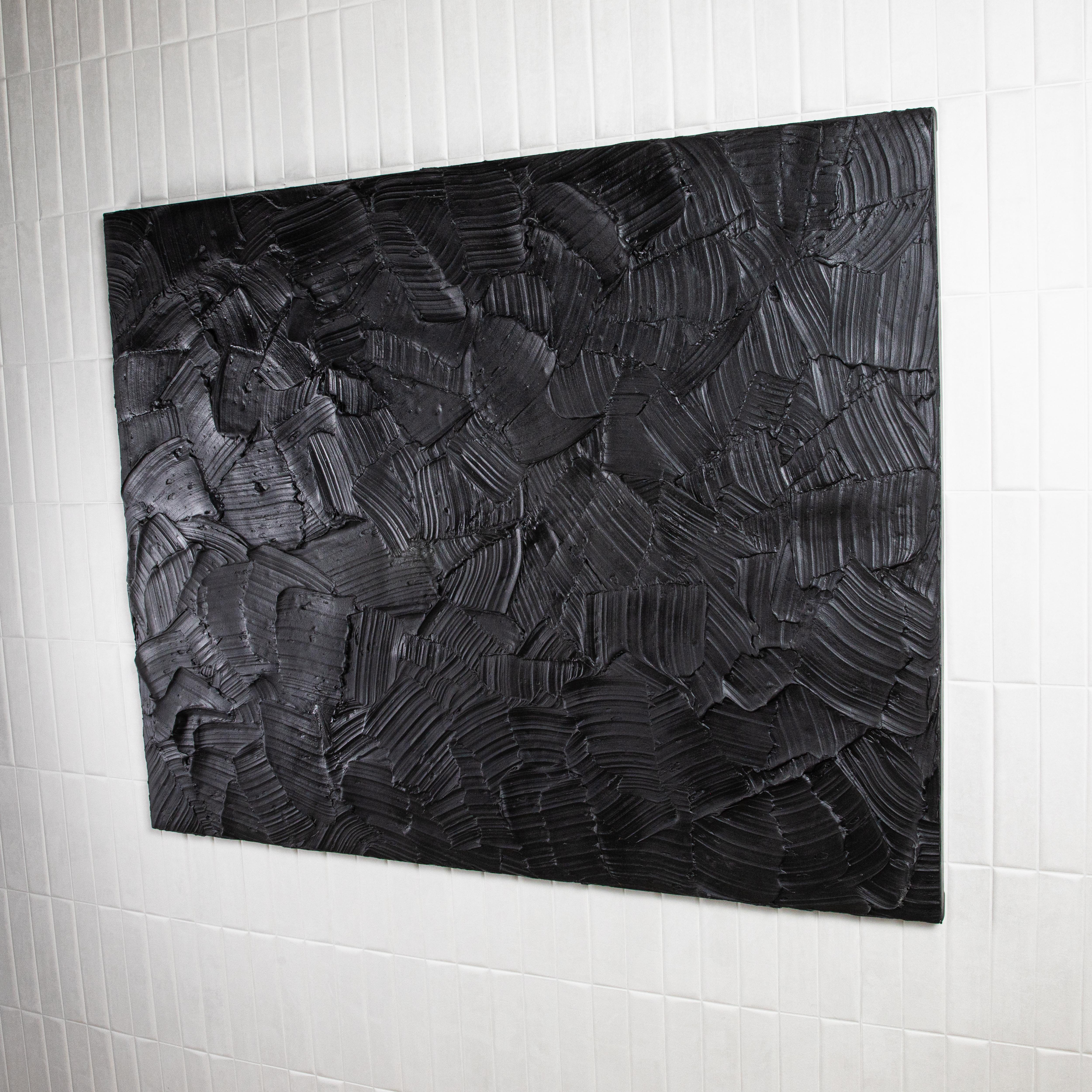Modernes strukturiertes monochromes Gemälde von Michael Allen im Zustand „Neu“ im Angebot in West Hollywood, CA