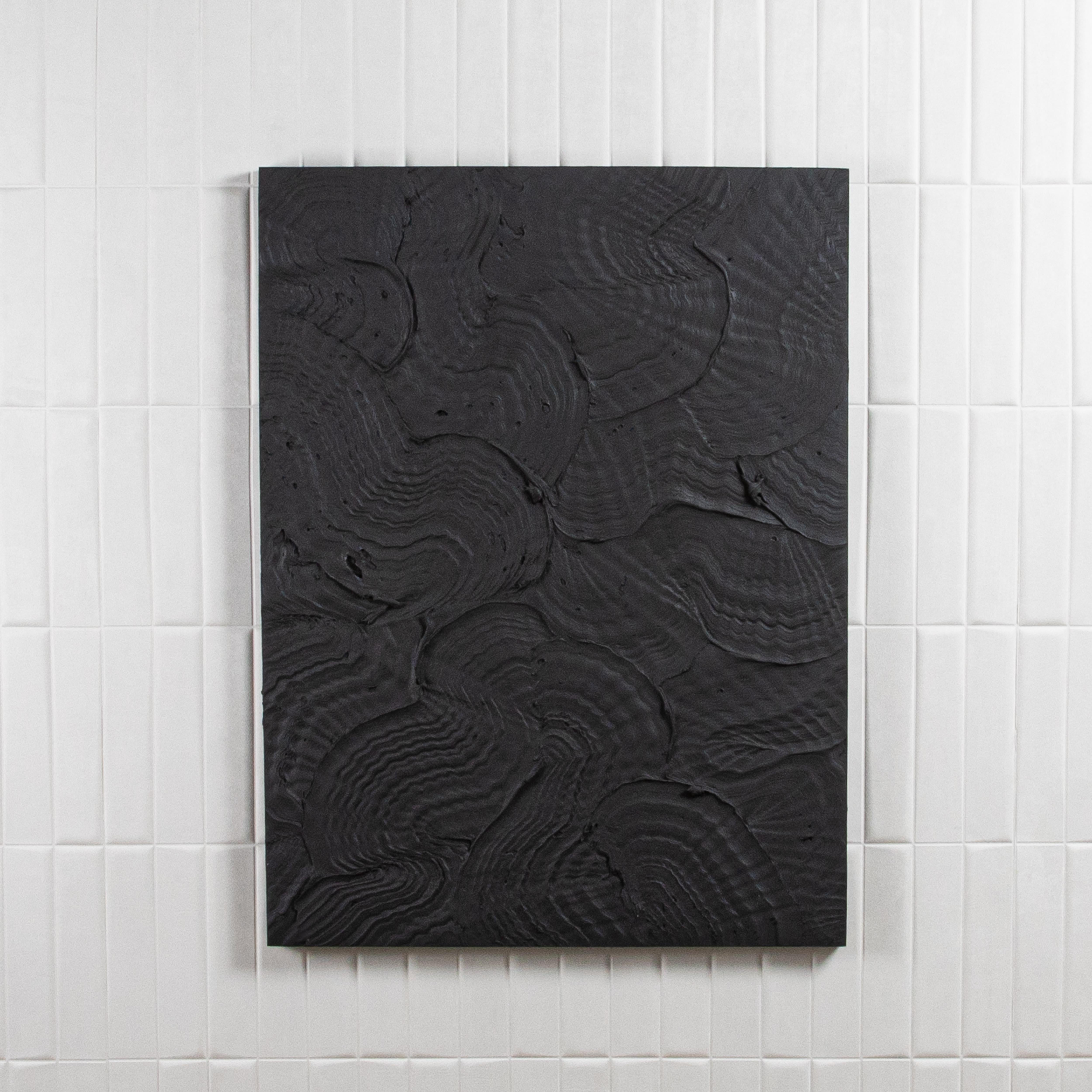 Modernes strukturiertes monochromes Gemälde von Michael Allen (21. Jahrhundert und zeitgenössisch) im Angebot