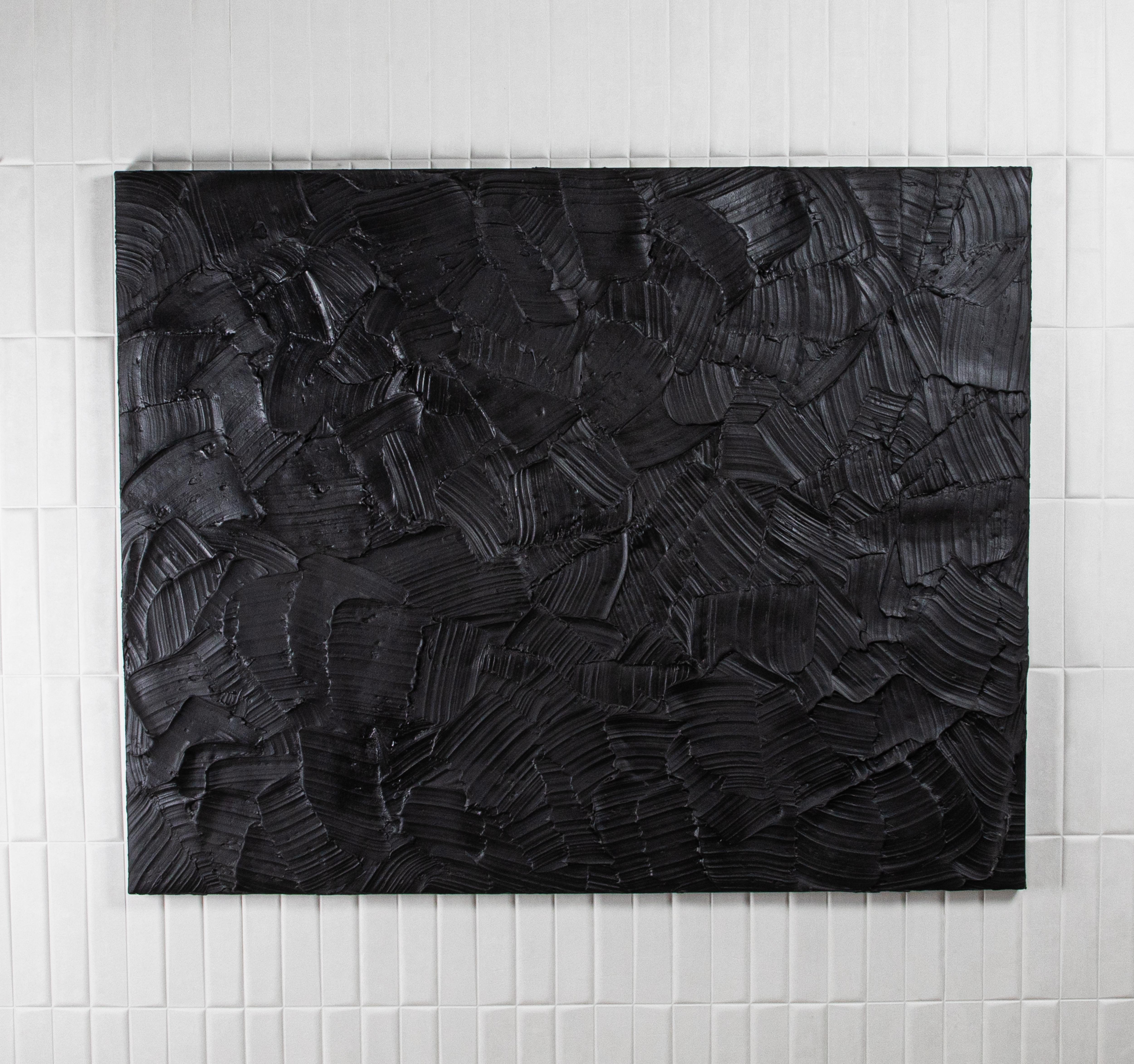Modernes strukturiertes monochromes Gemälde von Michael Allen (21. Jahrhundert und zeitgenössisch) im Angebot