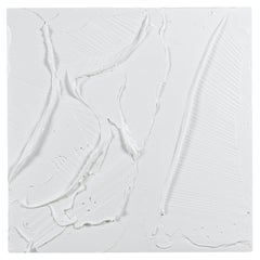 Modern Textural Monochromatic Painting by Michael Allen