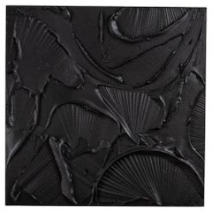 Modern Textural Monochromatic Painting by Michael Allen