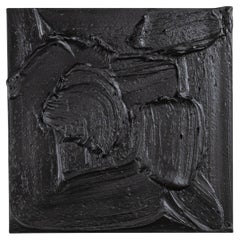Modern Textural Monochromatic Painting by Michael Allen