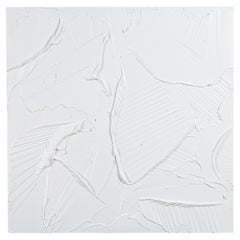 Modern Textural Monochromatic Painting by Michael Allen